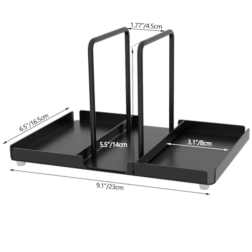 Napkin Holder for Table, Metal Napkin Holder with Salt and Pepper Shakers Caddy, Standing Paper Napkin Storage for Kitchen Dining Table Decor, Black — view 5