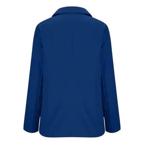 Work Blazers for Women Oversized Open Front Long Sleeve Office Jackets 2026 Comfy Loose Business Suit Blazer（Blue-01，3X-Large — view 4