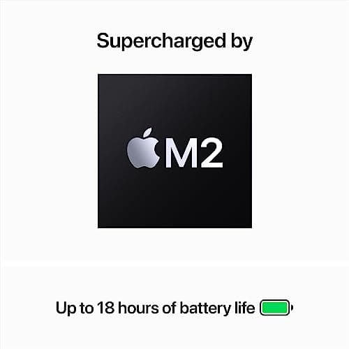 2023 Apple MacBook Air with Apple M2 Chip with 8-Core CPU/10-Core GPU (15-inch, 8GB RAM, 256GB SSD Storage) (QWERTY English) Space Gray (Renewed)