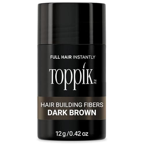 TOPPIK Hair Building Fibers,12 g, Fill In Fine or Thinning Hair, Instantly Thicker Looking, Multiple Shades for Men & Women