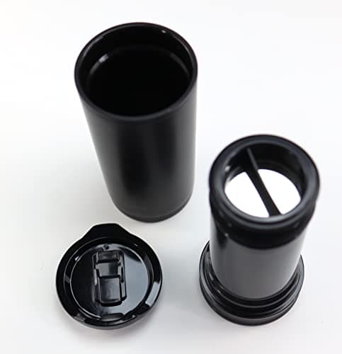 Iconikal Insulated Coffee Tumbler with Built-In French Press - 16 oz Black On-the-Go Coffee Maker - Brewer and Insulated Travel Mug with Closable Sip Lid — view 4