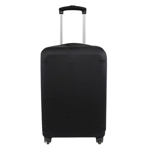 Explore Land Travel Luggage Cover Suitcase Protector Fits 27-30 Inch Luggage (Black, L)