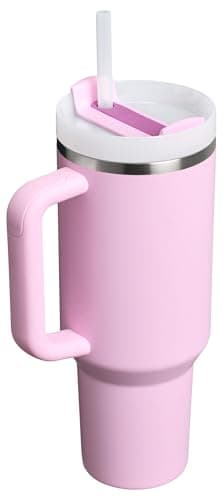 STANLEY Quencher H2.0 Tumbler with Handle and Straw 40 oz | Flowstate 3-Position Lid | Cup Holder Compatible for Travel | Insulated Stainless Steel Cup | BPA-Free | Cherry Blossom — view 2
