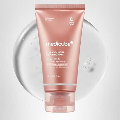 medicube Wrapping Mask Collagen Overnight Peel Off Facial Mask | Elasticity & Hydration Care, Reduces Sagging & Dullness | Hydrolyzed Collagen For Glowing Skin | Korean Skin Care, 2.53 fl.oz — view 9