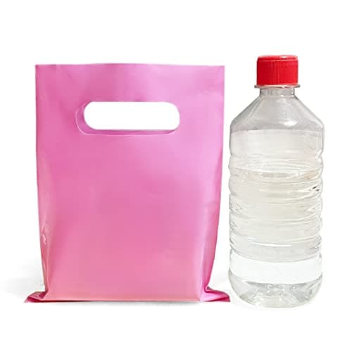 VieFantaisie Plastic Party Favor Small Gift Bags, 100 PCS 6" x 8" Goodie Bags for Kids, Candy Treat Pouches Bulk with Handle for Kids' Birthday Party, Thanksgiving, Christmas, Halloween, 10 Colors — view 4