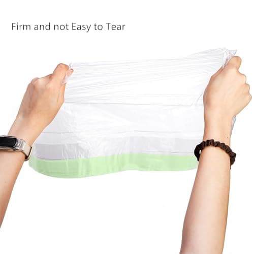 Tebery 100 Pack Portable Potty Chair Liners with Drawstring, Potty Bags Liners Disposable for Baby Toilet Potty Training Seat — view 2