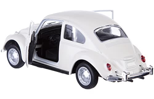 Berry President 1967 Classic Beetle Bug Vintage 1/32 Scale Diecast Metal Pull Back Car Model Toy for Gift/Kids (Beige) — view 3