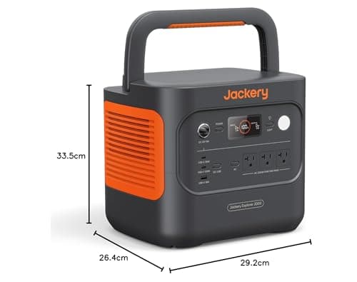 Jackery Explorer 2000 v2 Portable Power Station, 2042Wh LiFePO4 Home Backup Battery, 2200W Solar Generator with 20ms UPS, USB-C PD 100W Fast Charging for Emergencies, Power Outages, Outdoor Camping — view 8