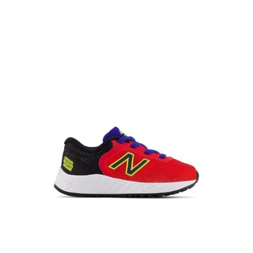 New Balance Kid's Fresh Foam Arishi V2 Bungee Running Shoe, Neo Flame/Black/Lemonade, 5 Toddler — view 2