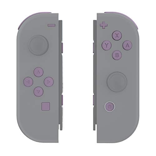 eXtremeRate Dark Grayish Violet Replacement ABXY Direction Keys SR SL L R ZR ZL Trigger Buttons, Full Set Buttons Repair Kits with Tools for Nintendo Switch & OLED Joy-con - JoyCon Shell NOT Included — view 6