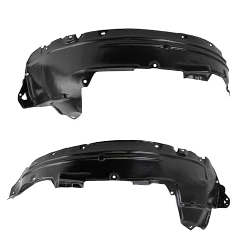 TRQ Front Inner Fender Liner Set Compatible with 2007-2009 Honda CR-V HO1250110 HO1251110