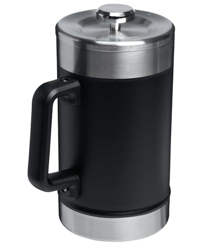 STANLEY Classic Stay-Hot French Press Coffee Maker 48 oz | 5 Minute Brew, 4 Hours Hot | Mesh Filter for Coffee Grounds | Insulated Stainless Steel French Press | BPA-Free | Black 2.0 — view 2