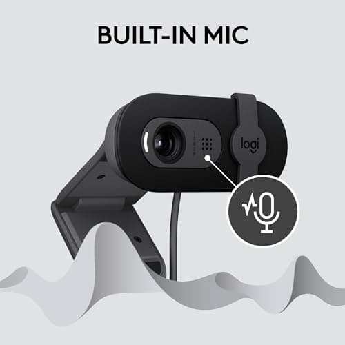 Logitech Brio 101 Full HD 1080p Webcam for Streaming and Meetings - Black — view 4