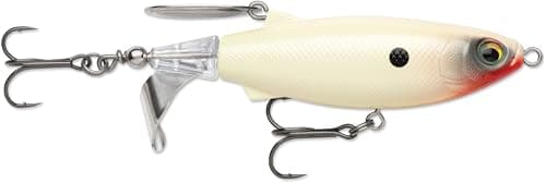 Rapala Clap Tail 110 Topwater Lure, Surface Hard Bait, Bass Fishing Lure, Loud Clacking Tail Action, 4-3/8", Broken Bone