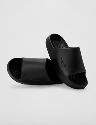 Nike Calm 2.0 Women's Slides, Black/Black-Black, 8 — view 5