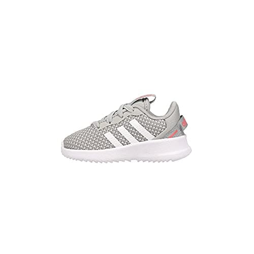 adidas unisex child Racer Tr 2.0 Running Shoe, Grey/White/Signal Pink, 4.5 Little Kid US — view 3