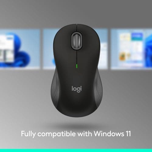 Logitech Signature M550 L Full Size Wireless Mouse - for Large Sized Hands, 2-Year Battery, Silent Clicks, Bluetooth, Multi-Device Compatibility - Black — view 4