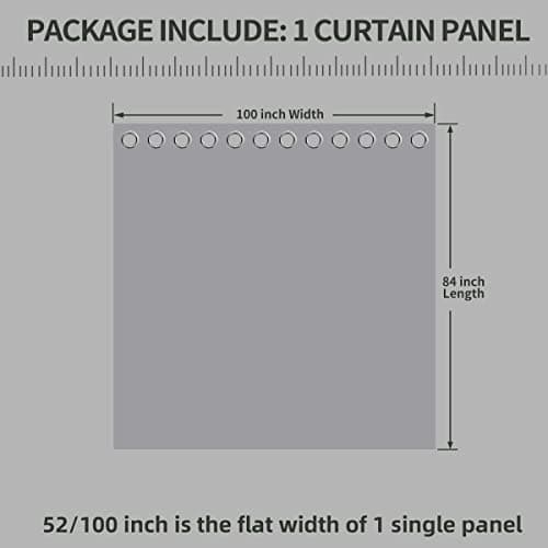 OutdoorLines Waterproof Indoor Outdoor Curtains for Patio –Privacy Sun Blocking Grommet Curtain Panel Weatherproof, UV Resistant Curtains for Gazebo, Front Porch, Pergola Light Gray 100W x 84L Inch 1 Panel — view 5