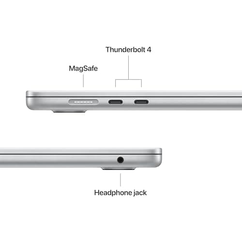 Apple 2025 MacBook Air 15-inch Laptop with M4 chip: Built for Apple Intelligence, 15.3-inch Liquid Retina Display, 16GB Unified Memory, 512GB SSD Storage, 12MP Center Stage Camera, Touch ID; Silver — view 5