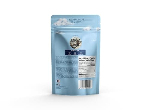 1lb Celtic Sea Salt - (454g) | 100% Organic Unrefined Celtic Salt | Rich in 82+ Essential Minerals | Hand Harvested Light Grey Coarse Celtic Salt Crystals from France — view 5