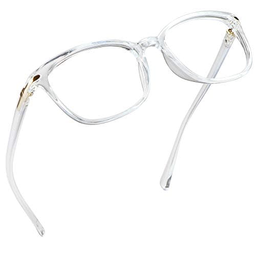 LifeArt Blue Light Blocking Glasses, Anti Eyestrain, Computer Reading Glasses for Women/Men, Anti Glare (Clear, +0.25 Magnification)