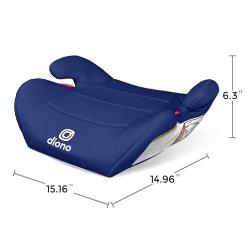 Diono Solana Lite Backless Booster Car Seat Pack of 2, Lightweight & Portable for Travel, Machine Washable Covers, 40-100 lbs, Blue Surge — view 2