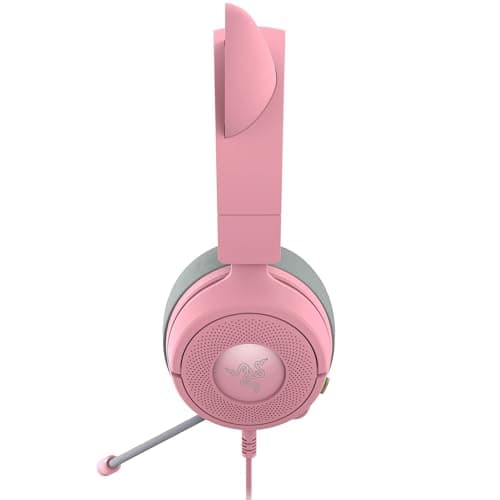 Razer Kraken Kitty V3 X Wired Gaming Headset, Kitty Ears, Pink — view 9