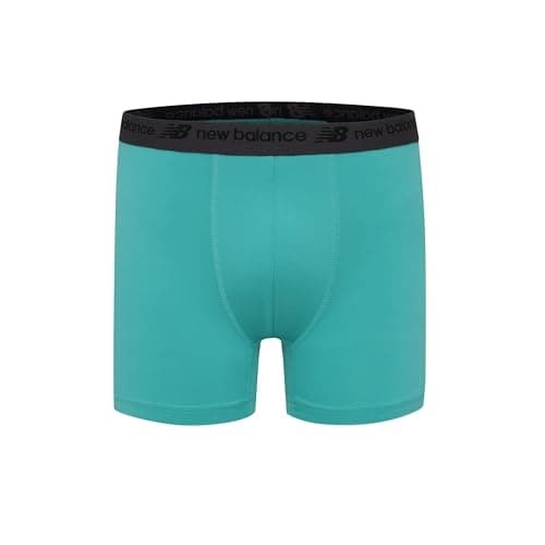 New Balance Boys' 3.5" Underwear, Performance Boxer Briefs (4 Pack), Midnight Violet/Ice/Airy Teal/Black, Medium — view 3