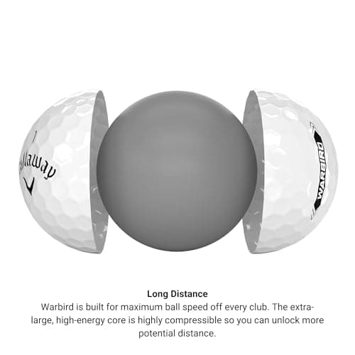 Callaway Golf Warbird Golf Balls (2023 Version, White, 12 Ball Pack) — view 4