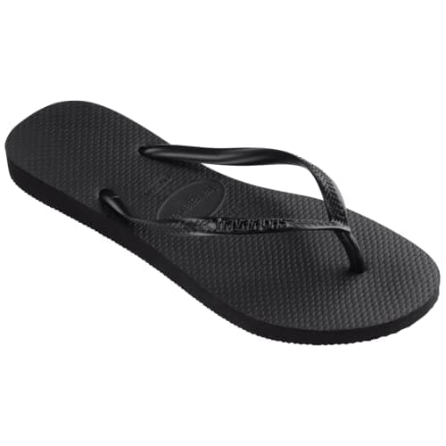 Havaianas Women's Slim Flip Flops Sandals - Black, 9/10 — view 3