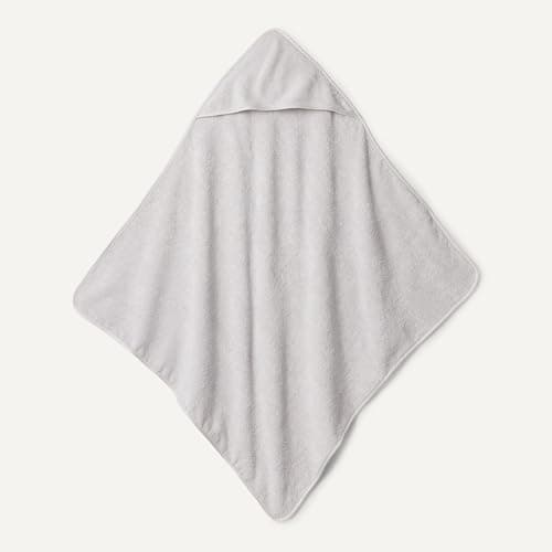 Amazon Essentials x Sofia Grainge Unisex Babies' Hooded Bath Towel, Pack of 2, Dove Grey/White, One Size — view 4