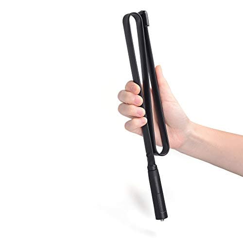Bingfu Foldable CS Tactical SMA Female Ham Radio Antenna 2-Pack Dual Band VHF UHF 136-520MHz 31 inch Antenna for Baofeng BF-F8HP UV-5R UV-82 BF-888S GT-3 Ham Two Way Radio Walkie Talkie — view 2