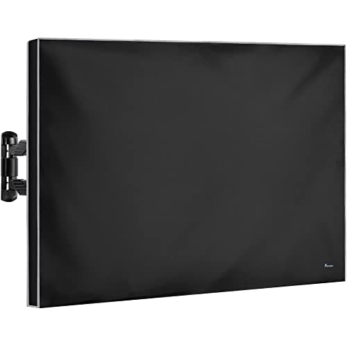 Outdoor TV Cover 55 Inch Weatherproof and Waterproof | TV Cover for Outside 55 Smart Shield TV Screen Protector for Outside TV | 55 Inch TV Cover Outdoor | TV Display Protectors – Black