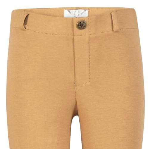 TuffRider Girl's Starter Lowrise Pull-On Jods Breech, Sand, 4 — view 5