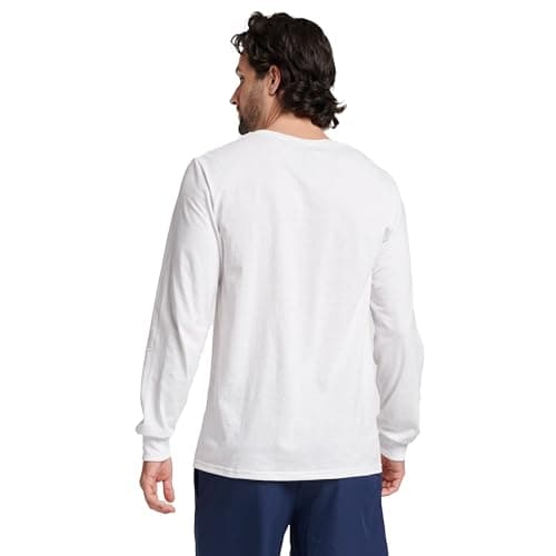Russell Athletic Mens Cotton Performance Long Sleeve T-Shirts T Shirt, White, Large US — view 3
