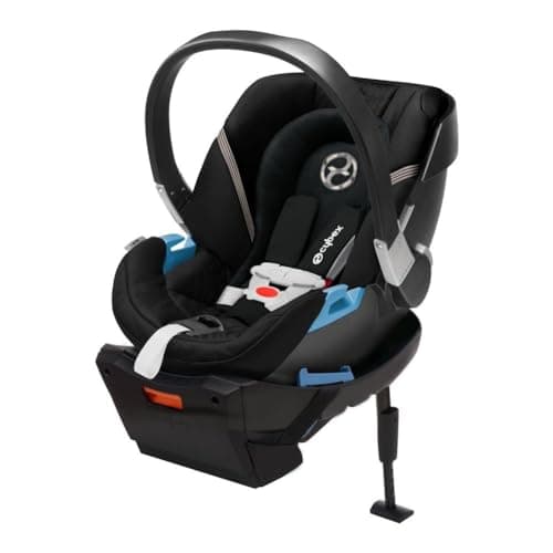 Cybex EOS 5-in-1 Travel Stroller + Aton 2 Infant Car Seat with SensorSafe & Load Leg – Converts from Carriage to Reversible Toddler Seat, Travel System Ready, Lightweight & Comfortable, Black/Black — view 3