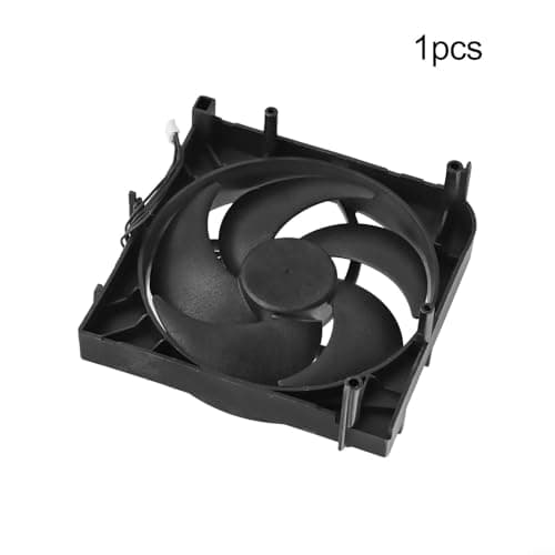 Internal Cooling Fan Replacement for XBOX Series S 5 Blades Intercooler Supports Console Cooling Reduces CPU Heat ABS Material Easy Install Stable 4 Pin Power Connector Fits Black — view 4
