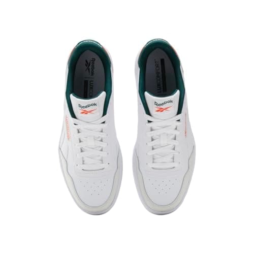 Reebok Unisex Court Advance Sneaker, Footwear White/Collegiate Green/Pump Orange, 12.5 Women/11 Men — view 3