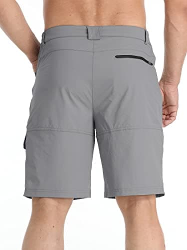 TACVASEN Men's Cargo Shorts Golf Dress Casual Lightweight Quick Dry Water Resistant Summer Work Hiking Shorts Fishing Light Grey 34 — view 2
