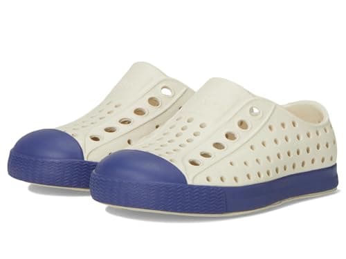 Native Shoes Unisex Kid Jefferson (Toddler) Bone White/Ink Blue 4 Toddler Medium