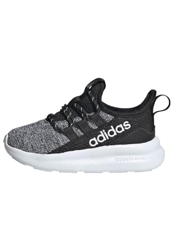 adidas Unisex-Baby Lite Racer Adapt 8.0, BlackBlackWhite, 8