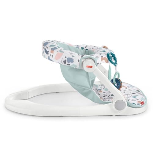 Fisher-Price Portable Baby Chair Sit-Me-Up Floor Seat with Removable Newborn Activity Toys & Pacific Pebble Machine Washable Pad​ — view 3