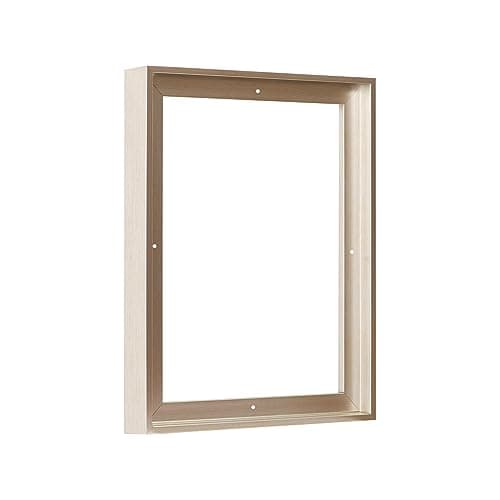 Pixy Canvas Floater Frame 11x14 for 1-1/2 (1.5) inch Deep Canvas Paintings/Canvas Prints/Wood Canvas Panels/Wall Art/Wall Decor/Home Decor/Artwork (Champagne, 11 x 14 inch, Portrait)