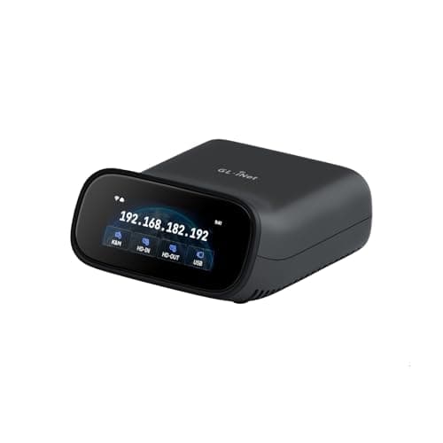 GL.iNet Comet Pro (GL-RM10) Remote KVM Over Wi-Fi, Dual Band Wi-Fi 6, 4K@30FPS Passthrough, Touchscreen, 32GB eMMC,Tailscale Support Remote Access and ATX/fingerbot for Disaster Recovery, Home Office