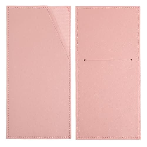 PU Leather Cash Holder, Cash Envelope Wallet Reusable Money Clip for Travel and Budgeting Portable Money Holder Credit Card Organizer for Women Men Receipt Bill Holders Coupon (Pink)