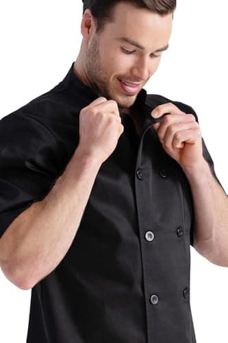 Chef Works Unisex Volnay Chef Coat, Black - New, Medium — view 2