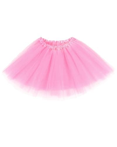 XINXIYAN Pink Tutu Skirts for Women Halloween Costume Adult Party Favor Dance Tulle Skirts