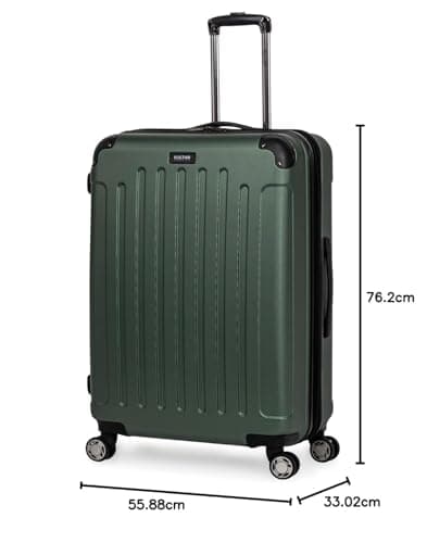 Kenneth Cole REACTION Renegade Luggage Expandable 8-Wheel Spinner Lightweight Hardside Suitcase, Cilantro, 3-Piece Set (20"/24"/28") — view 6