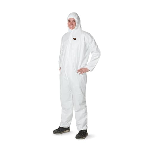 Pioneer Anti-Static Microporous Disposable Coveralls - Protects from Chemicals, Bleach, Paint - Type 5 & 6 - X-Large