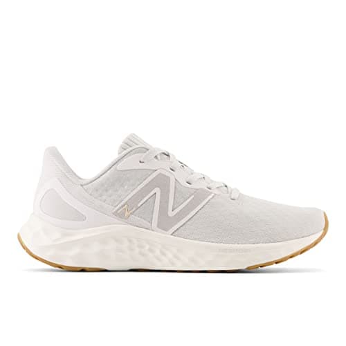 New Balance Women's Fresh Foam Arishi V4 Running Shoe, Summer Fog/Nimbus Cloud/Light Gold Metallic, 8 — view 2